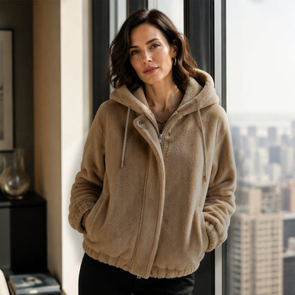 🔥☁️Soft & Skin-Friendly, Everyday Casual🧥 Women's Hooded Jacket – Comfortable Fabric & Relaxed Fit ✨