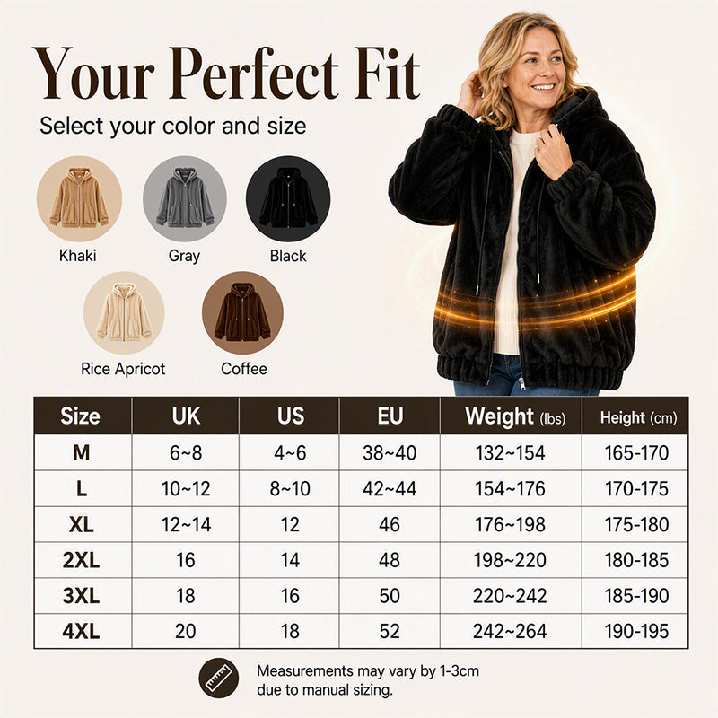 🔥☁️Soft & Skin-Friendly, Everyday Casual🧥 Women's Hooded Jacket – Comfortable Fabric & Relaxed Fit ✨