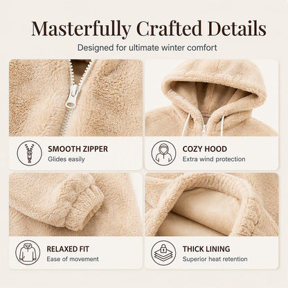 🔥☁️Soft & Skin-Friendly, Everyday Casual🧥 Women's Hooded Jacket – Comfortable Fabric & Relaxed Fit ✨