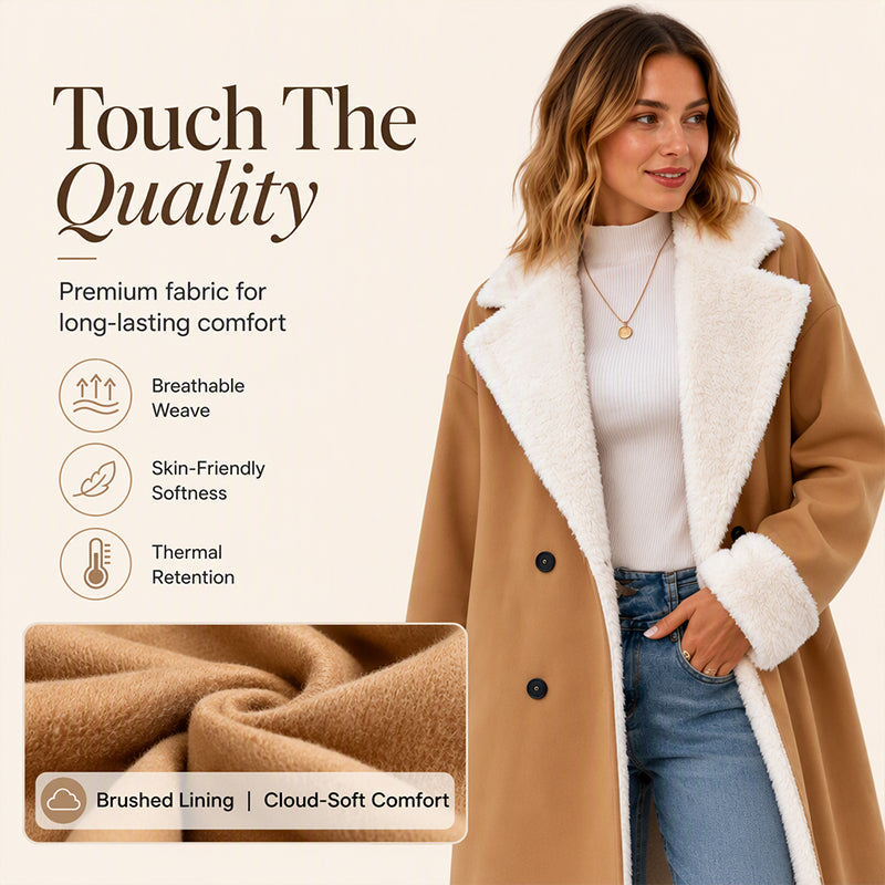 Women's Elegant Woollen Coat — Winter 🧥