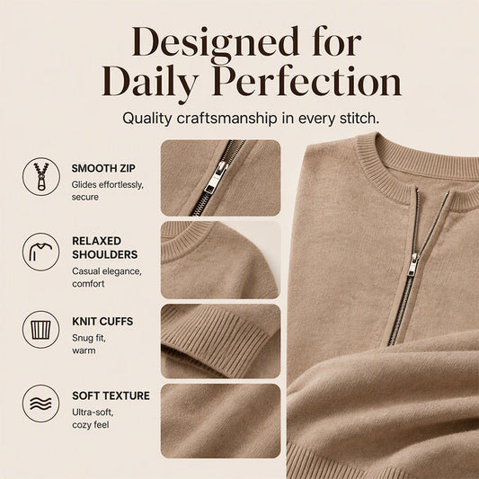 ☁️Women's Casual Zip-Up Knit Jacket
