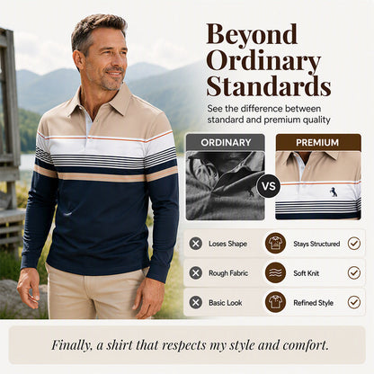 💖Black Friday Mega Deal – 50% off!💖Men's Classic Color-Block Striped Top