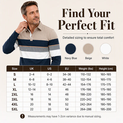 💖Black Friday Mega Deal – 50% off!💖Men's Classic Color-Block Striped Top