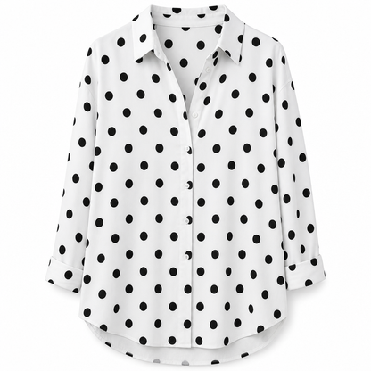 ⏳⏰Women Elegant Casual Long Sleeve Button Up Blouse