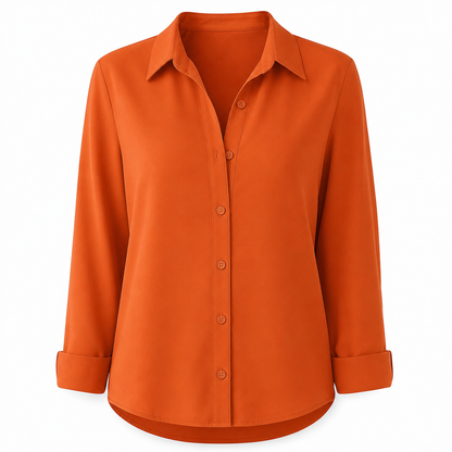 ⏳⏰Women Elegant Casual Long Sleeve Button Up Blouse