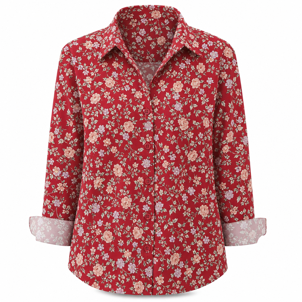 ⏳⏰Women Elegant Casual Long Sleeve Button Up Blouse