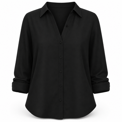 ⏳⏰Women Elegant Casual Long Sleeve Button Up Blouse