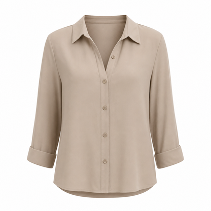 ⏳⏰Women Elegant Casual Long Sleeve Button Up Blouse