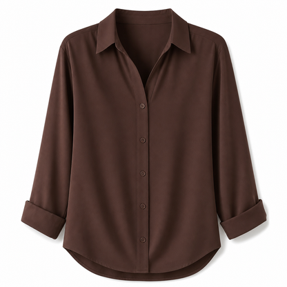 ⏳⏰Women Elegant Casual Long Sleeve Button Up Blouse