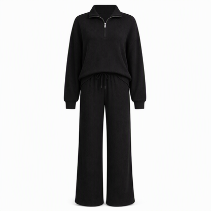 💕Women's Knitted Pullover & Wide-Leg Pants 2-Piece Set
