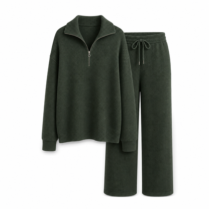 💕Women's Knitted Pullover & Wide-Leg Pants 2-Piece Set