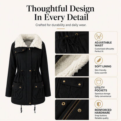 💥Women's Mid-Length Warm Sherpa Coat