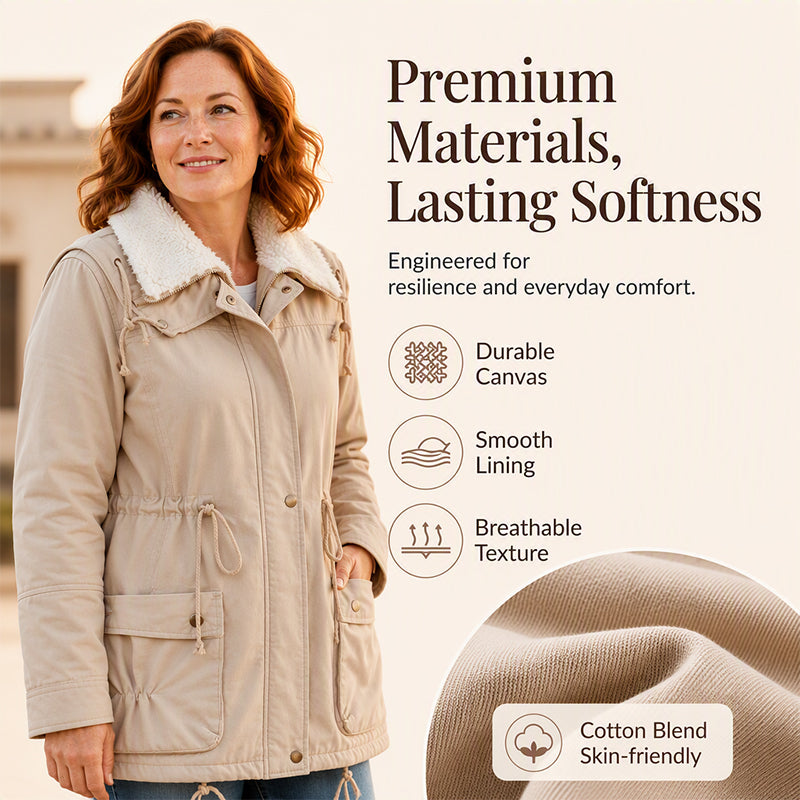 💥Women's Mid-Length Warm Sherpa Coat