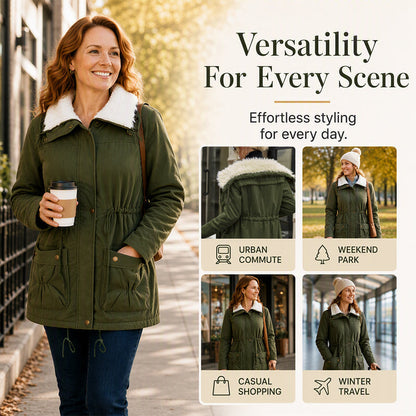 💥Women's Mid-Length Warm Sherpa Coat