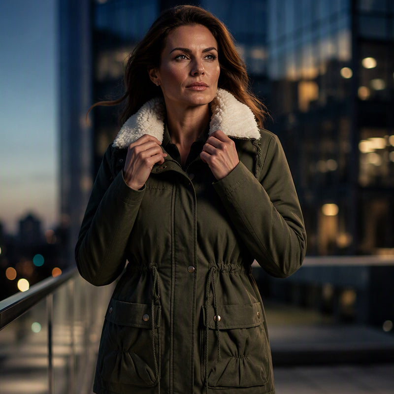 💥Women's Mid-Length Warm Sherpa Coat