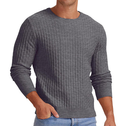 🧶 Men's Casual Crew Neck Knitted Sweater