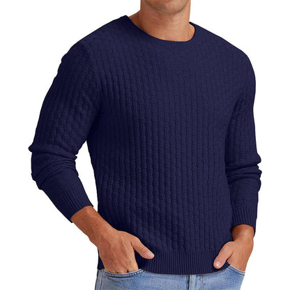 🧶 Men's Casual Crew Neck Knitted Sweater
