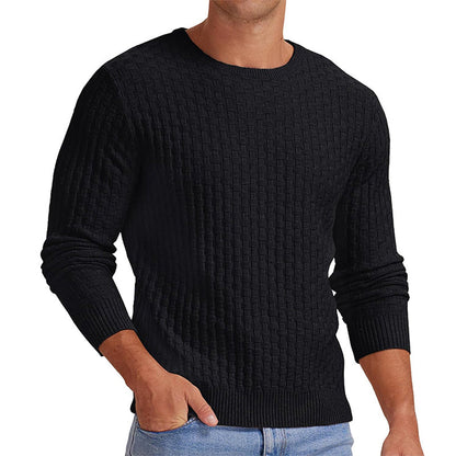 🧶 Men's Casual Crew Neck Knitted Sweater