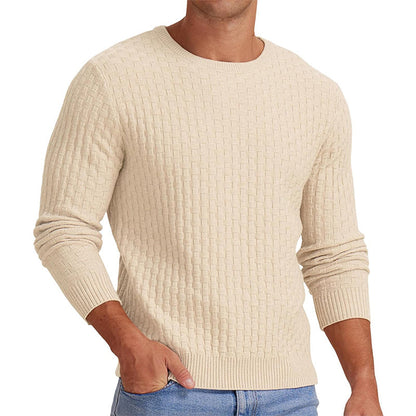 🧶 Men's Casual Crew Neck Knitted Sweater