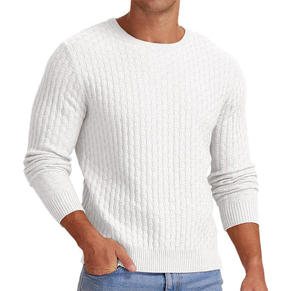 🧶 Men's Casual Crew Neck Knitted Sweater