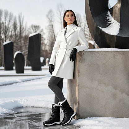 👢 Women's Waterproof Plush-Lined Mid-Calf Snow Boots
