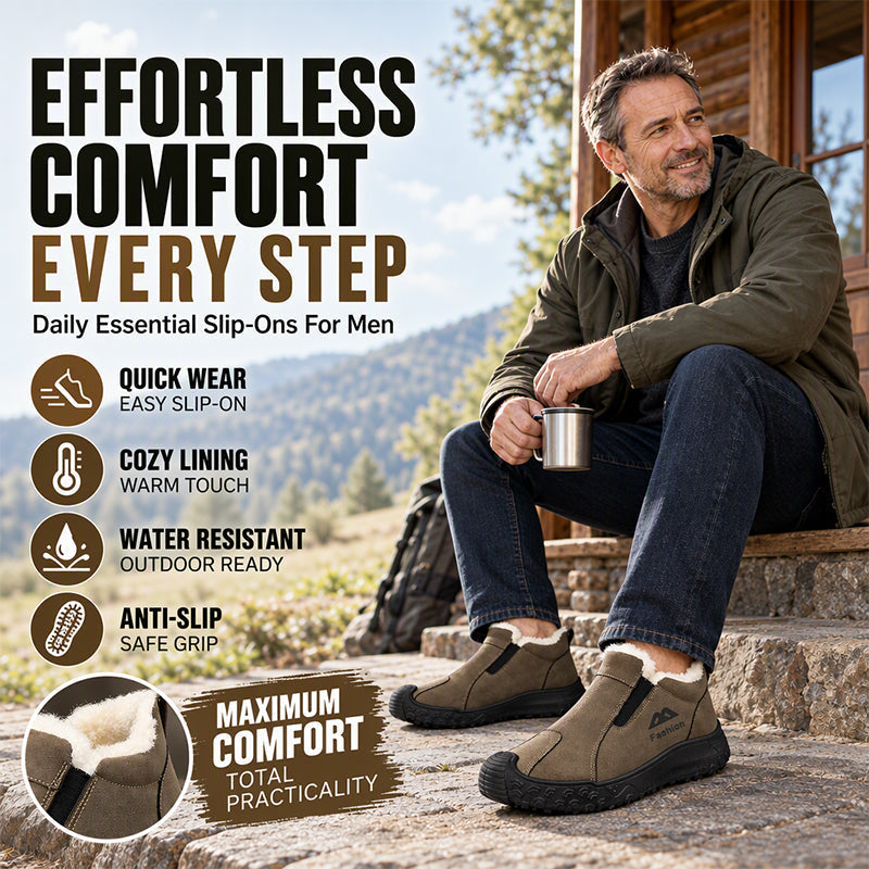 ❄️ Men's Winter Plush-Lined Walking Shoes--🔥Stay warm, walk comfortably & enjoy every step!