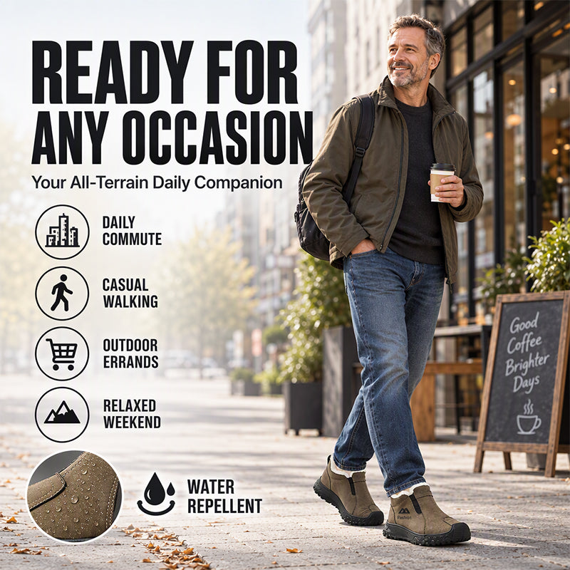 ❄️ Men's Winter Plush-Lined Walking Shoes--🔥Stay warm, walk comfortably & enjoy every step!