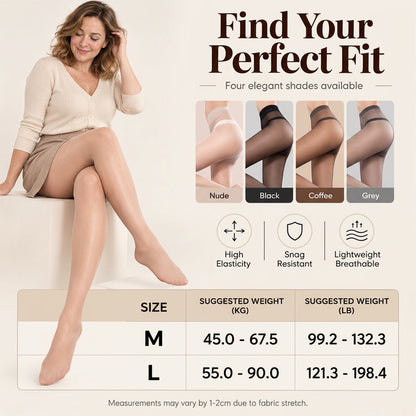 ✨Hot Sale 50% OFF🦵Super Flexible And Indestructible Magic Stockings（Buy 1, get 4 pairs）