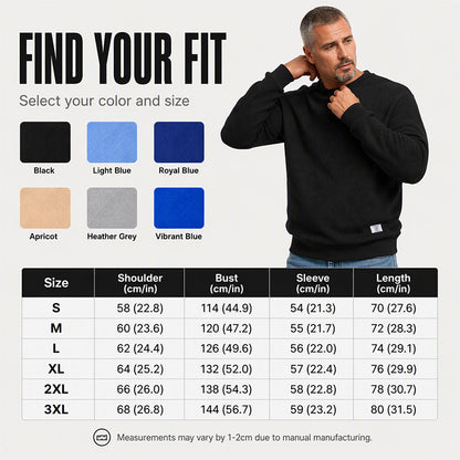 💥Last Day Special Sale 49% OFF👚Men's Casual Jacquard Crewneck Sweatshirt