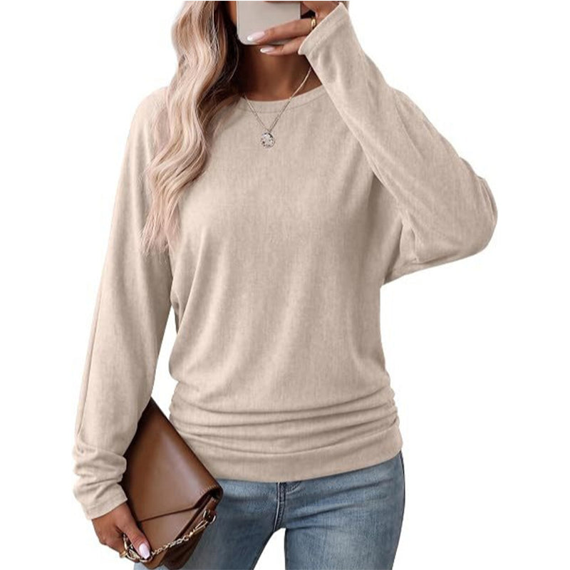 💞50K+ SOLD! 🎄Women's Casual Crewneck Ruched HemTop