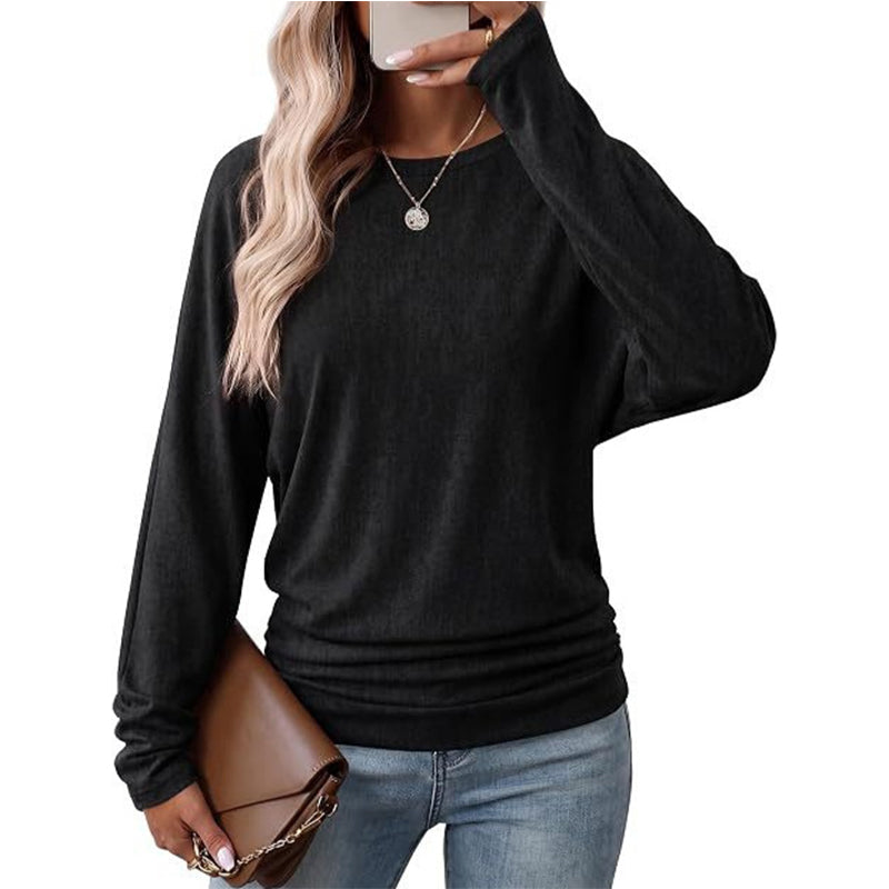💞50K+ SOLD! 🎄Women's Casual Crewneck Ruched HemTop