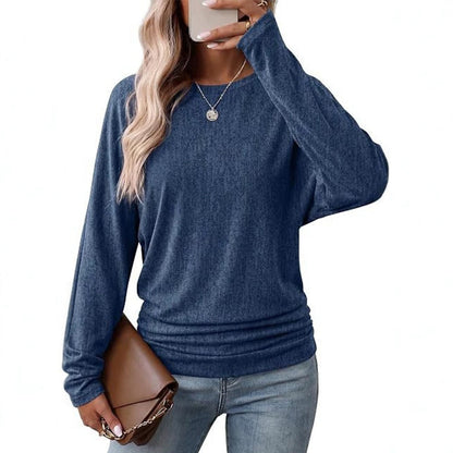 💞50K+ SOLD! 🎄Women's Casual Crewneck Ruched HemTop