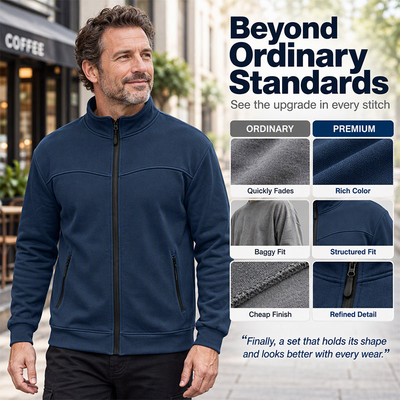 🧥Men's Casual Stand Collar Jacket 🍂 Smart, Casual & Effortlessly Stylish!
