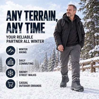 🔥Men's Winter Plush-Lined Snow Boots❄️Warm, Cosy & Ready for Winter!