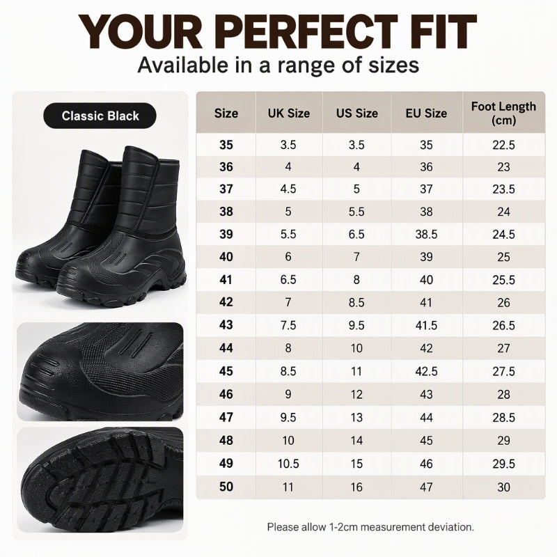 👢💕Unisex Plush-Lined Waterproof Snow Boots❄️ Warm, Cosy & Ready for Winter!