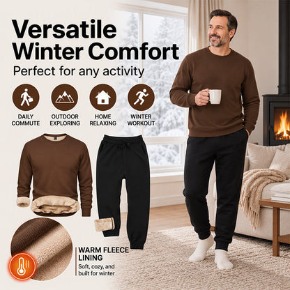 🔥❄️Men's Winter Warm Sweatshirt and Sweatpants Set