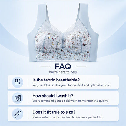 💖Black Friday Mega Deal – 50% off!💖🎀Women's Seamless Floral Lace Support Bra