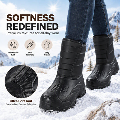 👢 HALF PRICE — BUY 2 FREE SHIPPING! 🌨️ Waterproof Plush-Lined Winter Boots – Unisex, All-Weather Mud & Snow Grip ❄️ Warm, Cozy & Secure 🥾 Perfect for Men & Women in Rain, Snow & Winter Days 🌧️