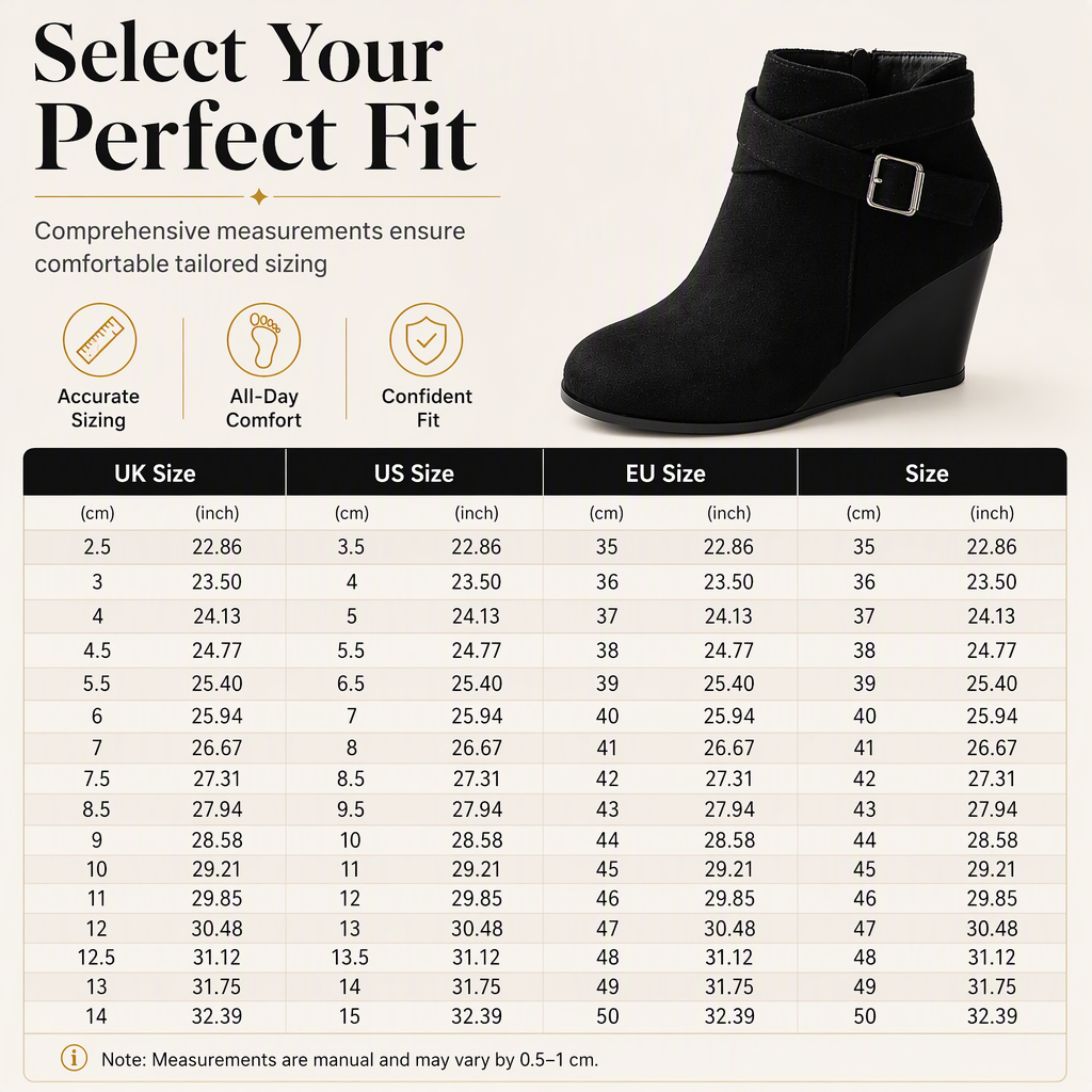 🖤Black Friday Sale:50% OFF🖤 Women's Casual Wedge Ankle Boots
