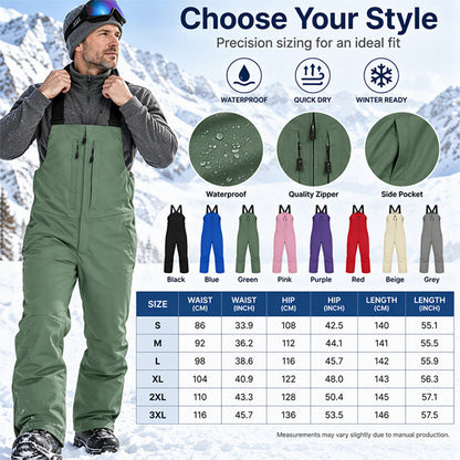 ❄️ Unisex Waterproof Ski Bib Pants ✨ – Snow-Ready Protection