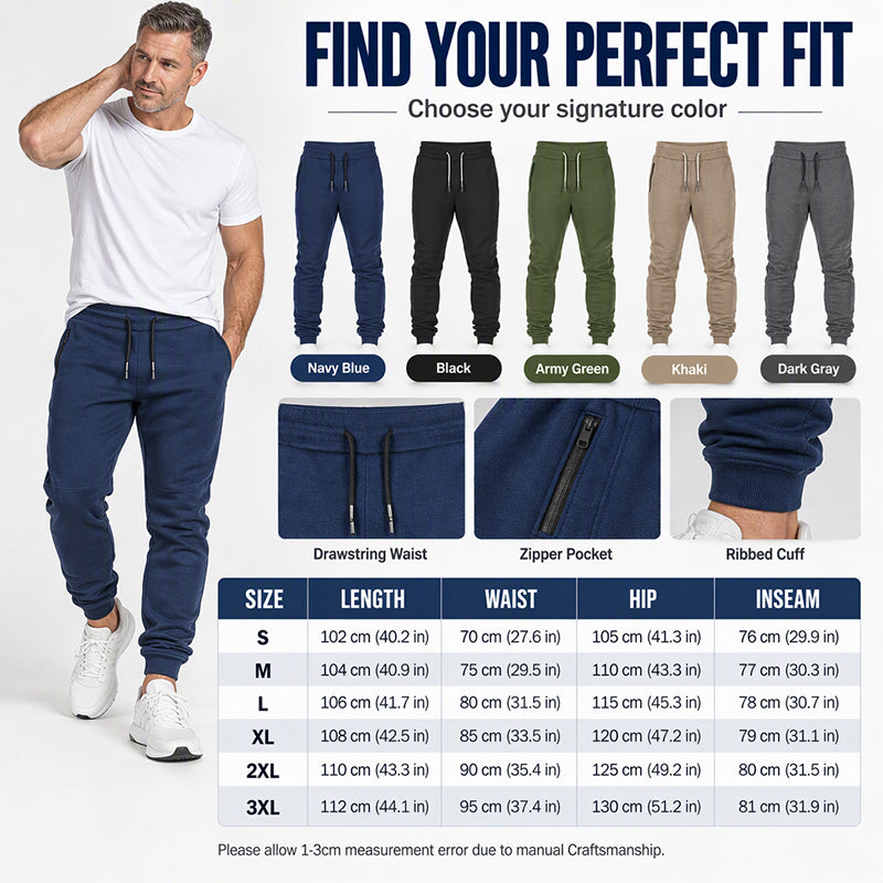 🏃‍♀️ Men's Casual Athletic Slim Fit Joggers-Sporty Comfort, Sharper Style