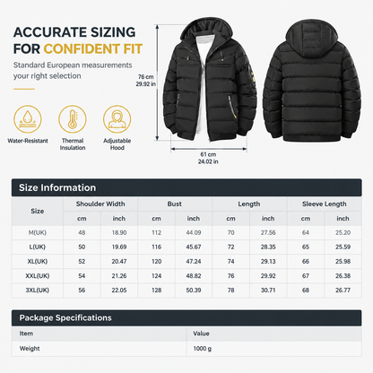 Men's Casual Winter Short Cotton-Padded Warm Insulated Coat