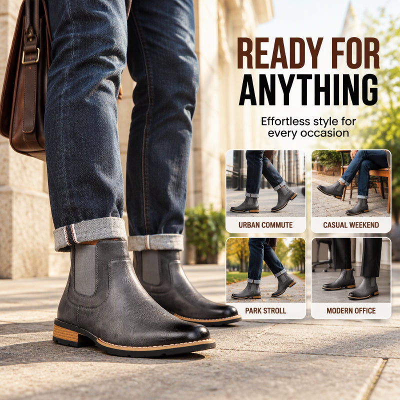 💥Hot Sale 50% OFF✨Men's Vintage Slip-On Chelsea Boots