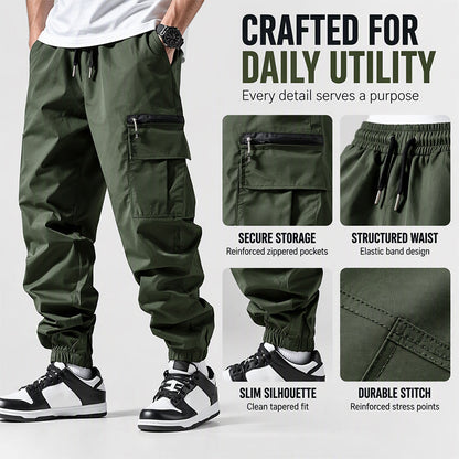 👖 Hands-Free Storage, Relaxed Easy Movement | Men's Casual Multi-Pocket Cargo Pants