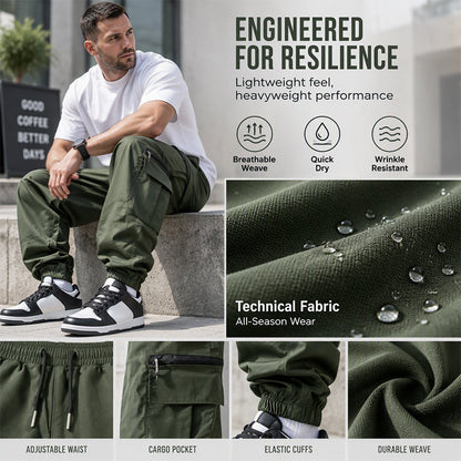 👖 Hands-Free Storage, Relaxed Easy Movement | Men's Casual Multi-Pocket Cargo Pants
