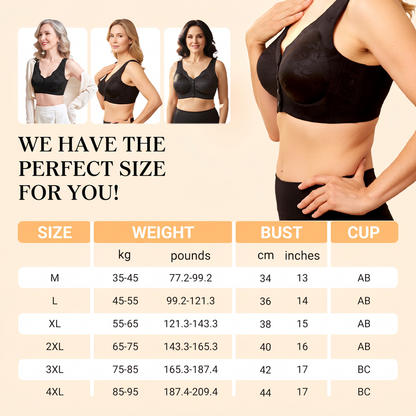 ⏳LAST WEEK SALE -ONLY £7.99!!!💚💐Front-Clasp Wire-Free Seamless Bra - Ultra-Soft Support with All-Day Comfort for a Smooth Silhouette 🌸✨
