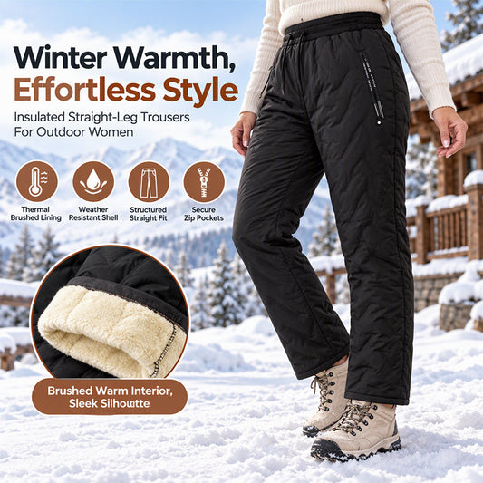 Women's Thick Plush-Lined Winter Pants