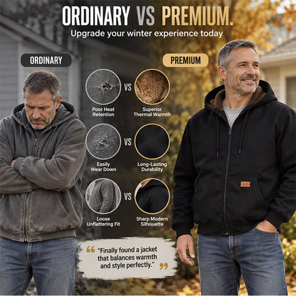 Men's Casual Winter Thermal Hooded Jacket