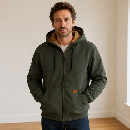 Men's Casual Winter Thermal Hooded Jacket