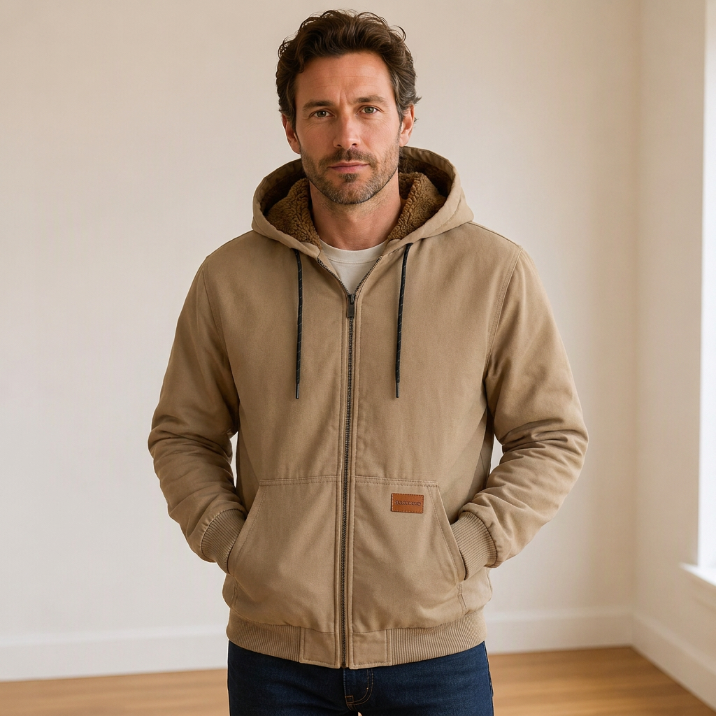 Men's Casual Winter Thermal Hooded Jacket